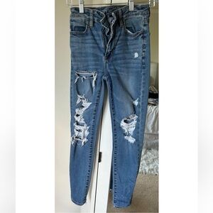 American Eagle ripped skinny jeans